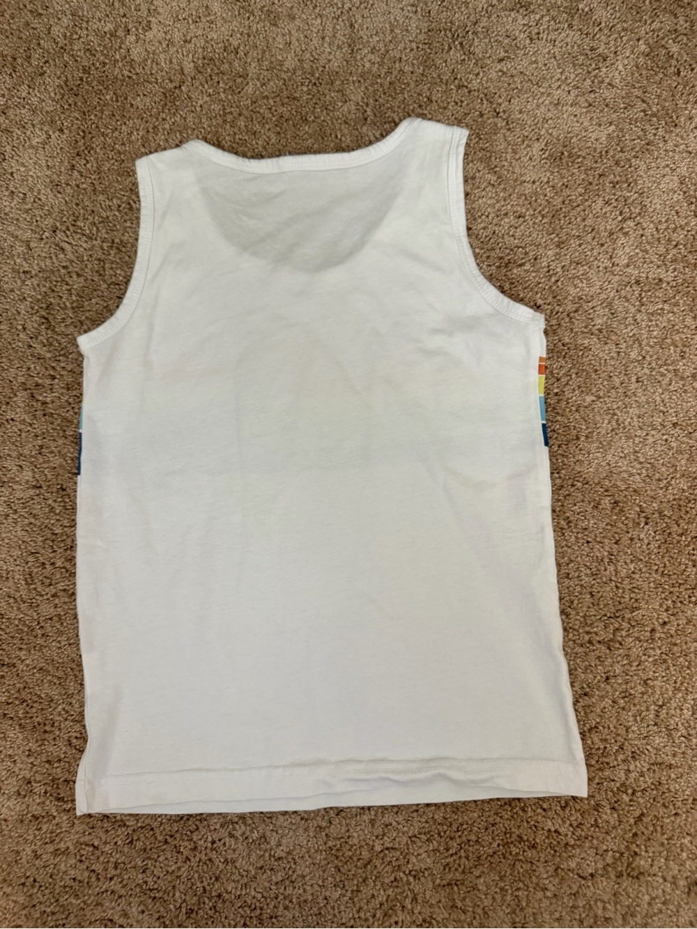 IDEXE Boys Graphic Wave Tank Top White Size 8/9 (134cm) - Picture 6 of 8